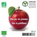 Pur Jus de pomme bio et pétillant
