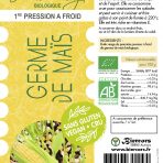 Huile vierge de germe de maïs bio